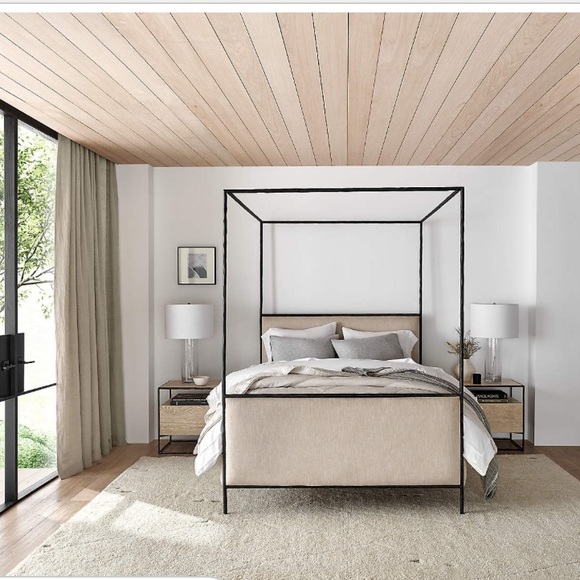 CRATE & BARREL EUROPEAN FLAX CERTIFIED LINEN LINED DRAPERY SET OF 2 - 52 x … - Picture 6 of 8